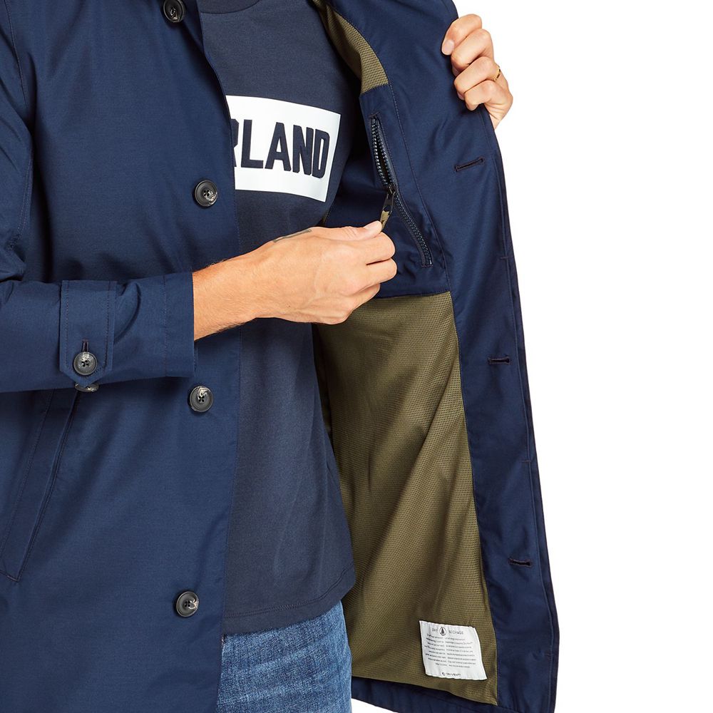Jaqueta Masculino - Timberland Doubletop Mountain Impermeavel Raincoat - CLKID1738 - Azul Marinho